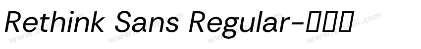 Rethink Sans Regular字体转换